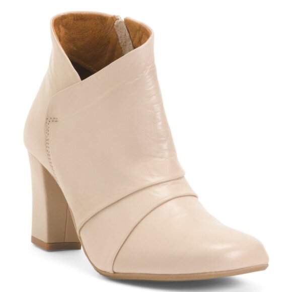 NEW MIZ MOOZ Made In Portugal Leather Haydin Booties in cream for women 825 6m3 - Picture 3 of 8